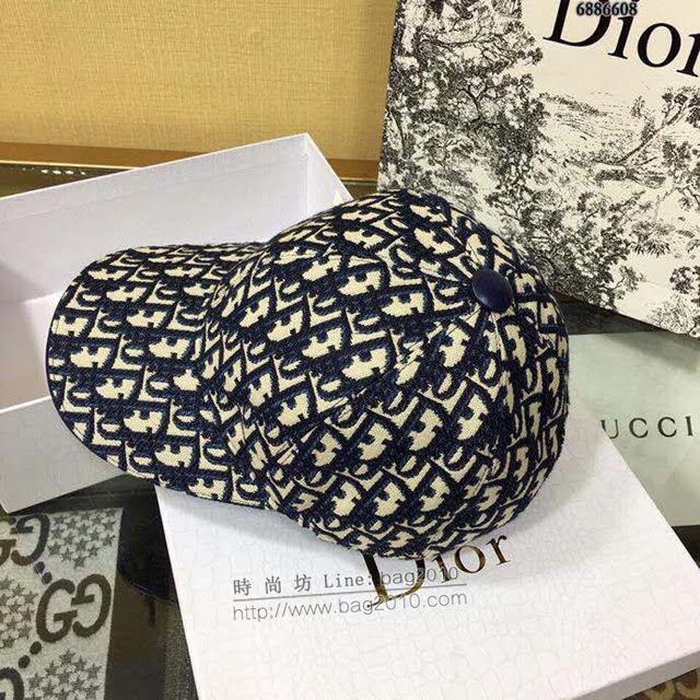 Dior男女同款帽子 迪奧刺繡印花棒球帽鴨舌帽  mm1126
